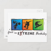 Extreme verjaardag briefkaart (Voorkant / Achterkant)