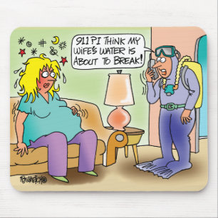 EXTREMELIJK ZWANGERMOUSEPAD - SCHUBDIVER HUBBY MUISMAT