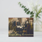 Extremisten van het recht briefkaart (Staand voorkant)