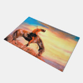 Extrémité du tapis de porte de traînée (Incliné)