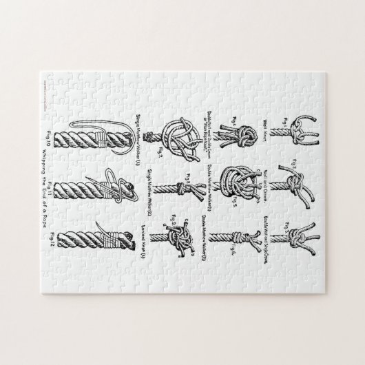 Extrémité D'Un Puzzle De Corde (Horizontal)