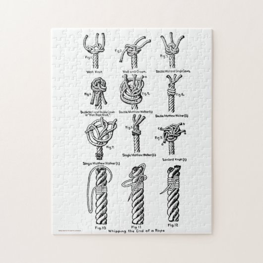 Extrémité D'Un Puzzle De Corde (Vertical)