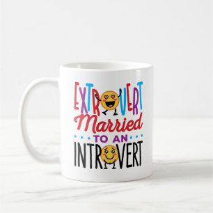 Extrovert Gehuwd met een Introvert Funny Koffiemok