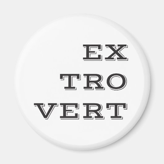 Extrovert Magnet Magneet (Voorkant)