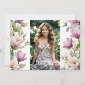 Exuberant Lovely Spring Magnolia Frame Garlands Kaart (Voorkant)