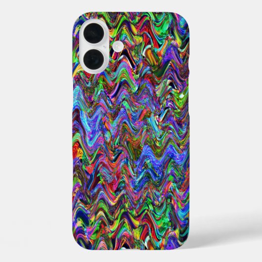 Exuberant Zigzag Artist Colors Case-Mate iPhone Case (Achterkant)