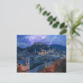 Exultant Intrance - Night Lightning Scenery  Briefkaart (Staand voorkant)