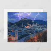 Exultant Intrance - Night Lightning Scenery  Briefkaart (Voorkant / Achterkant)