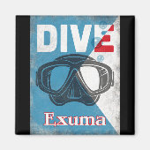 Exuma  scuba duikmasker magneet (Voorkant)
