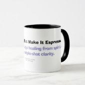 Exvangélique, Mais Faites-Le Espresso - Snarky Mug (Devant droit)