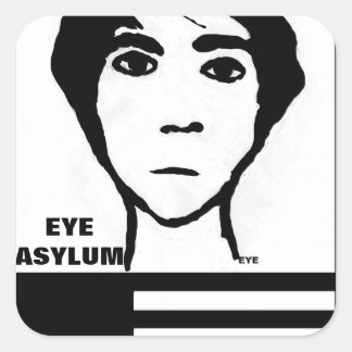 EYE ASYLUM VIERKANTE STICKER