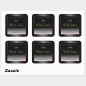 Eye Catching Black White Product Labels Add Logo (Vel)