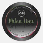 Eye Catching Black White Product Labels Add Logo (Voorkant)