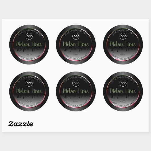 Eye Catching Black White Product Labels Add Logo (Vel)