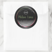 Eye Catching Black White Product Labels Add Logo (Tas)