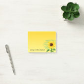 Eye Catching Bright Yellow Zonnebloem gepersonalis Post-it® Notes (Kantoor)