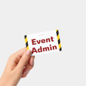 Eye-Catching "Event Admin"-badge Badge (Handheld)