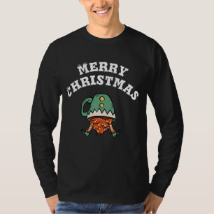 Eye catching Funny Elf in een mok Vrolijk kerstfee T-shirt