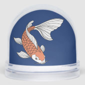 Eye-Catching Gold Fish Snow Globe Decor (Avant)