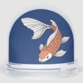Eye-Catching Gold Fish Snow Globe Decor (Arrière)