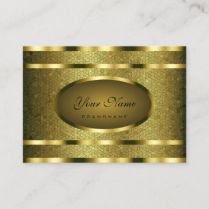 Eye Catching Golden Snake Pattern Professional Visitekaartje