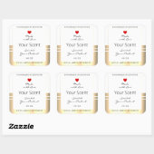 Eye Catching Product Packaging Labels White & Gold (Vel)