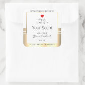 Eye Catching Product Packaging Labels White & Gold (Tas)