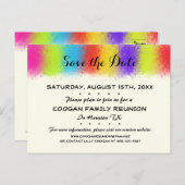 Eye Catching Reünie, Feest of Evenement Opslaan va Aankondigingskaart (Voorkant / Achterkant)