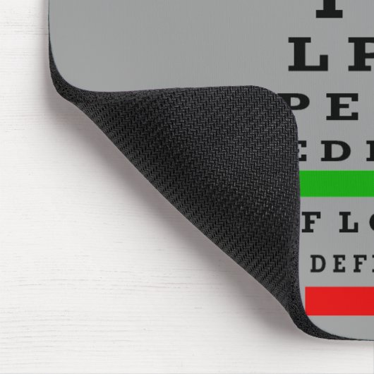 EYE CHART-cadeautjes Muismat (Hoek)