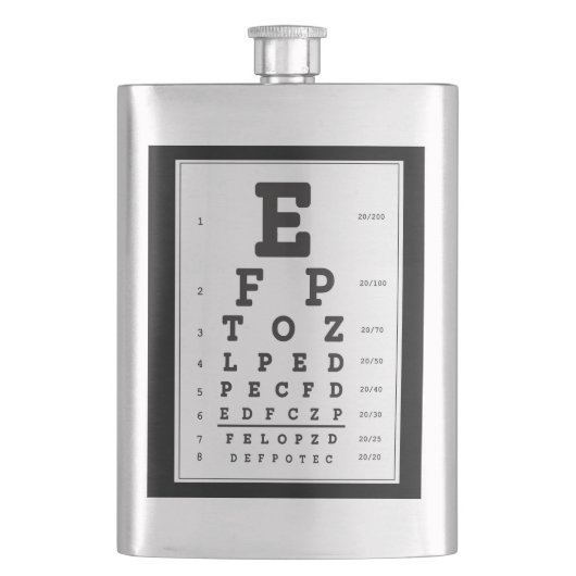 "Eye Chart"-kolf Flacon (Voorkant)
