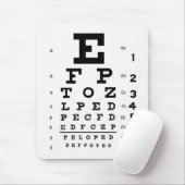 Eye Chart Mousepad Muismat (Met muis)