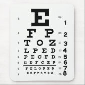 Eye Chart Mousepad Muismat (Voorkant)
