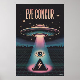 EYE CONCUR BUITENAARDSE PIRAMIDEKRACHT POSTER