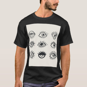 Eye Doodles: trendy schetsen T-shirt