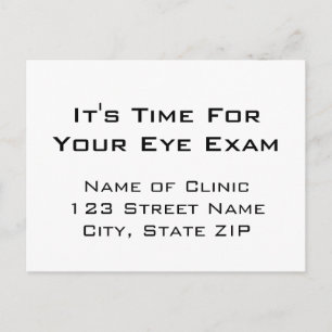 Eye Exam Appointherinnering Ooggrafiek Stijl Briefkaart