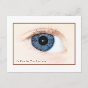 Eye Exam Appointment Herinnering Baby Blauw oog Briefkaart