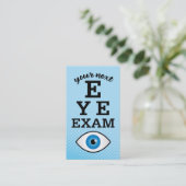 Eye Exam Herinnering Afsprakenkaartje (Staand voorkant)