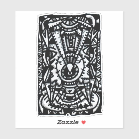 Eye-Eye. door Brian Benson, Vinyl Sticker (Vel)