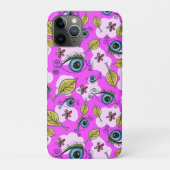 Eye Flower Leaf_Paarse Case-Mate iPhone Case (Achterkant)