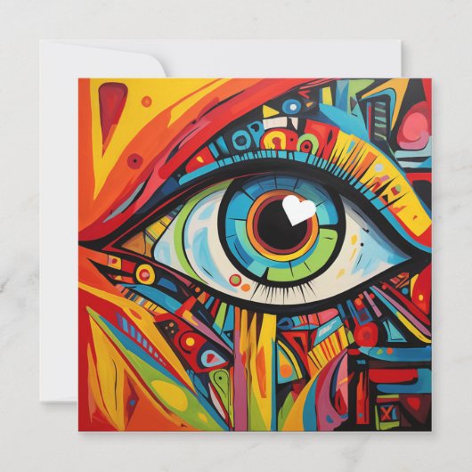 Eye hart liefde artistieke Valentijn (Voorkant)