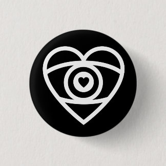 Eye Heart Ronde Button 3,2 Cm