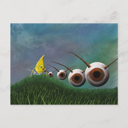 Eye Invaders Briefkaart (Voorkant)