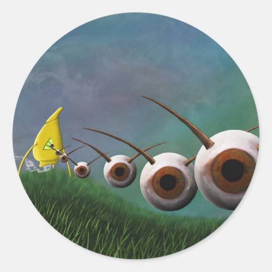 Eye Invaders Sticker (Voorkant)