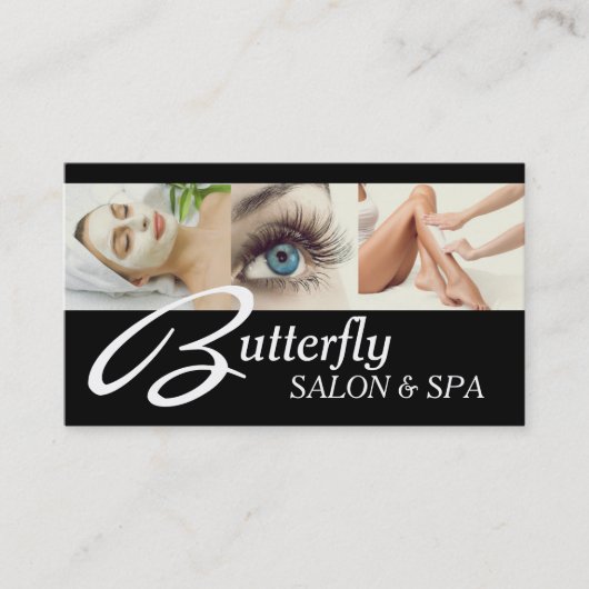 Eye Lashes Extensions Wax Facials Spa Salon Beauty Visitekaartje (Voorkant)