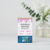 Eye Lashes | Glitter Drip Makeup Visitekaartje (Staand voorkant)