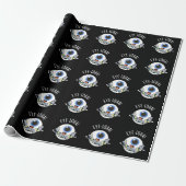 Eye-loha Funny Eye Pun Dark BG Cadeaupapier (Uitgerold)