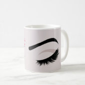 Eye long wimpers Lash Extension bedrijf branding Koffiemok (Voorkant rechts)