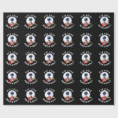 Eye Love Rock and Roll Funny Eyeball Pun Dark BG Cadeaupapier (Vlak)