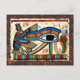 EYE OF HORUS Ancienne carte postale Art égyptien