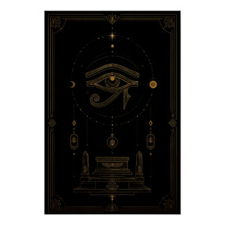 Eye of Horus Celestial Altar Poster